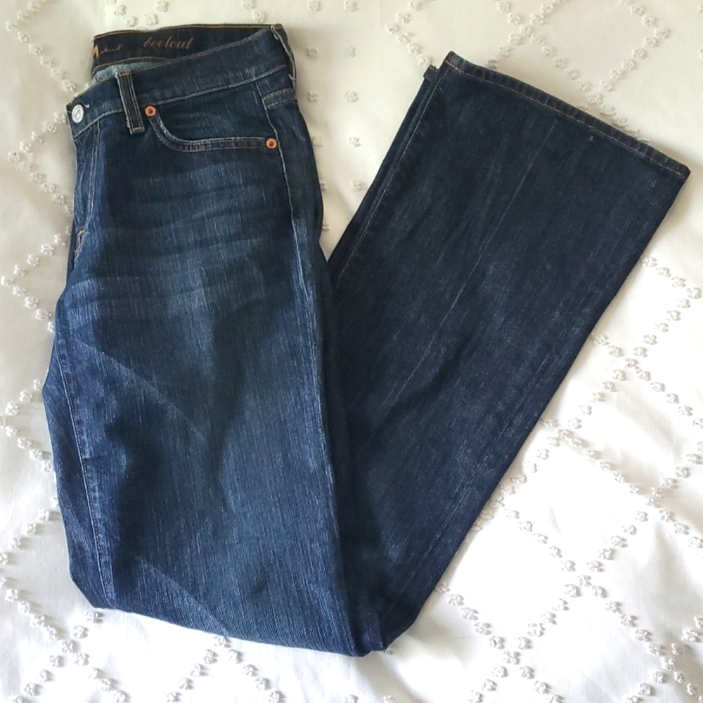 7 for all mankind bootcut dark wash jeans size 28